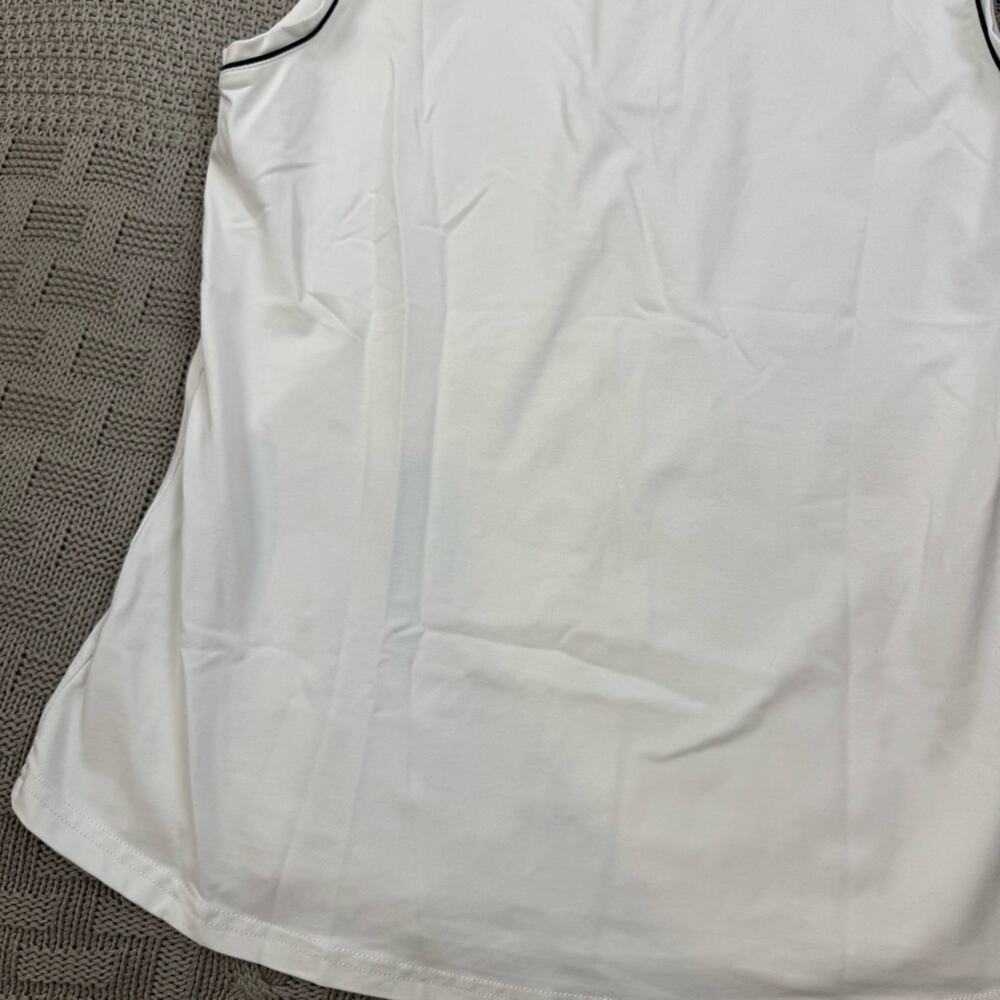 Bobby Jones Women’s White Sleeveless Polo Golf Performance Shirt Medium - Picture 12 of 13